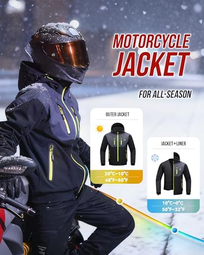 Vue 2 de Veste De Moto Hiver