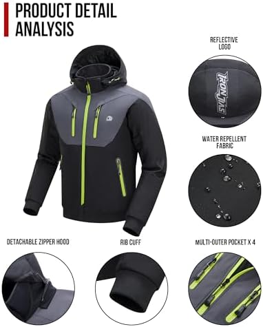 Vue 3 de Veste De Moto Hiver