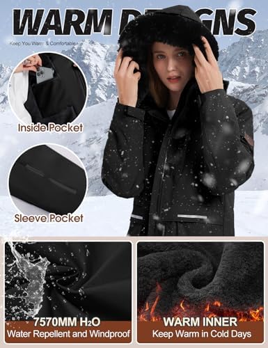 Vue 2 de Veste Ski Femme Blouson