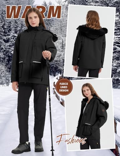 Vue 4 de Veste Ski Femme Blouson