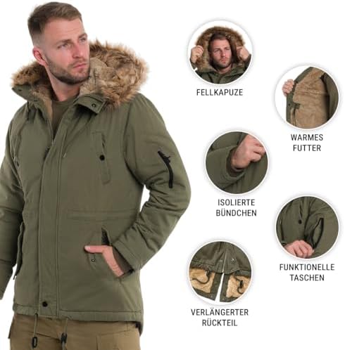 Vue 5 de Military Wear Parka Fish