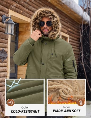 Vue 4 de Blouson Homme Hiver Longue