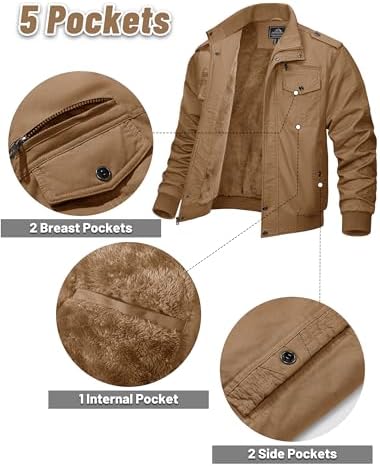 Vue 4 de Veste Dhiver Chaude Doublee