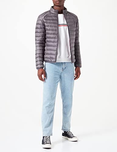 Vue 2 de Doudoune Rouge Homme Mat