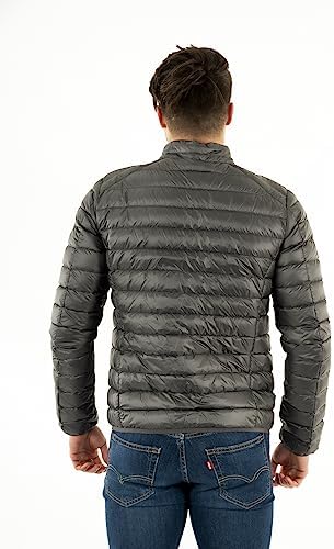 Vue 4 de Doudoune Rouge Homme Mat