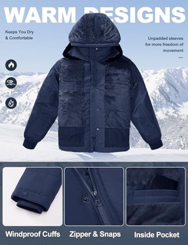 Vue 3 de Homme Manteau Dhiver Chaud