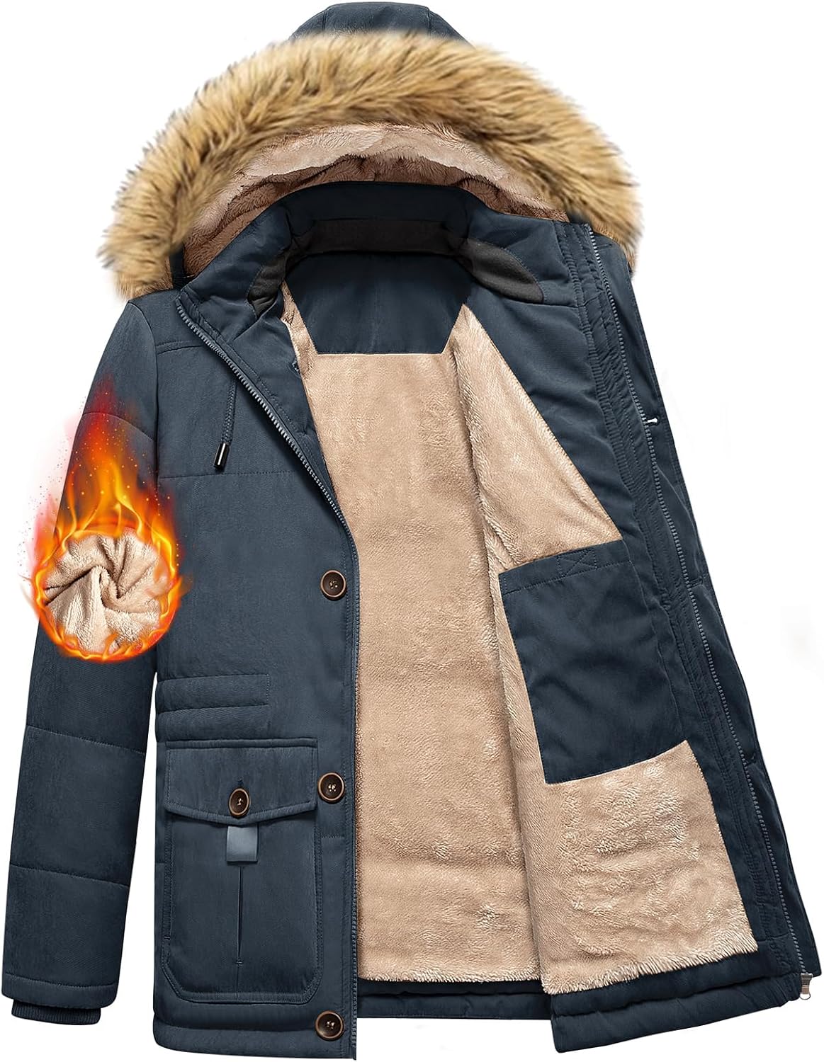 Manteau Homme Hiver Polaire