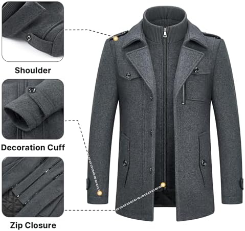 Vue 5 de Manteau Homme Milong En