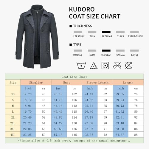 Vue 7 de Manteau Homme Milong En