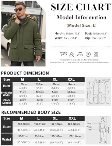 Vue 5 de Manteaux Homme Hiver Parka