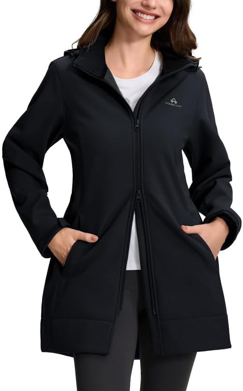Vue 5 de Softshell Femme Longue Vestes