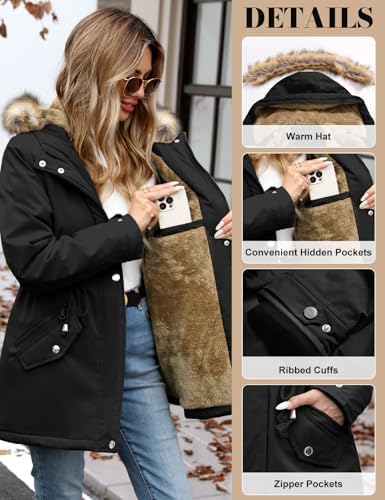 Vue 2 de Manteau Femme Hiver Chic
