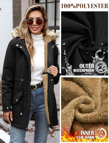 Vue 3 de Manteau Femme Hiver Chic