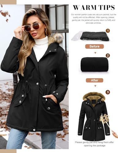 Vue 5 de Manteau Femme Hiver Chic