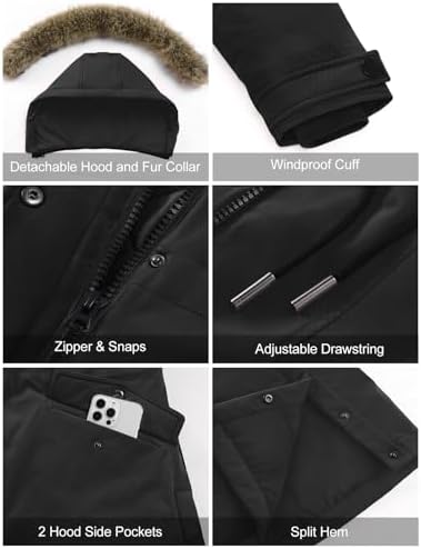 Vue 2 de Blouson Femme Hiver Milong