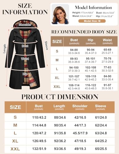 Vue 2 de Parka Impermeable Femme Longue