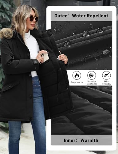 Vue 3 de Blouson Femme Hiver Milong