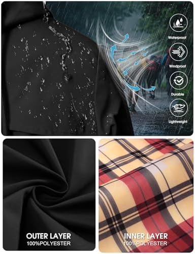 Vue 5 de Parka Impermeable Femme Longue