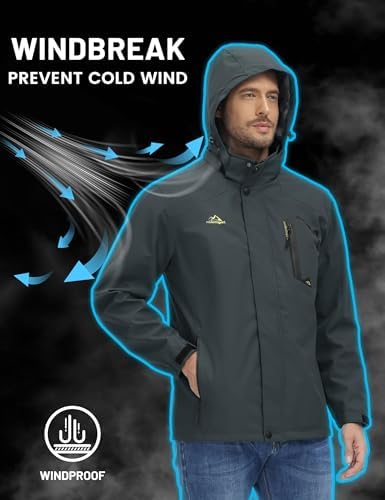 Vue 4 de Veste Impermeable Capuche