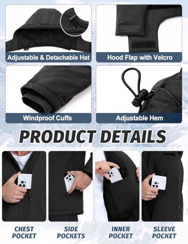 Vue 4 de Veste Softshell Homme Hiver