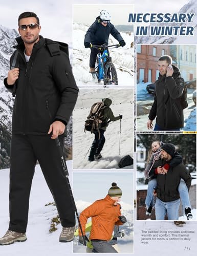 Vue 6 de Veste Softshell Homme Hiver