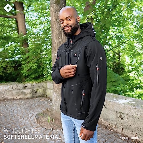 Vue 4 de Niesen Veste Softshell Pour