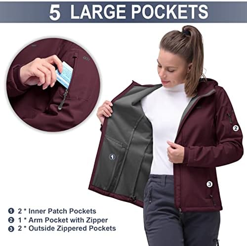 Vue 4 de Veste Softshell Pour Femme