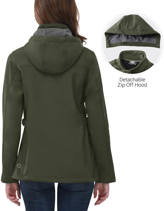 Vue 4 de Veste Softshell Courte Doublee