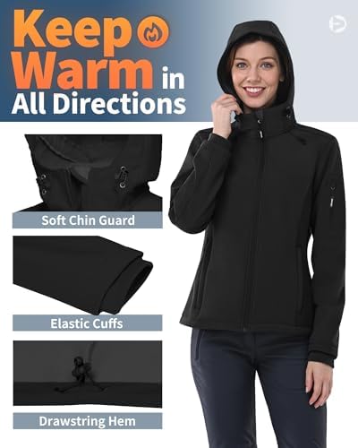 Vue 4 de Veste Softshell Impermeable Et