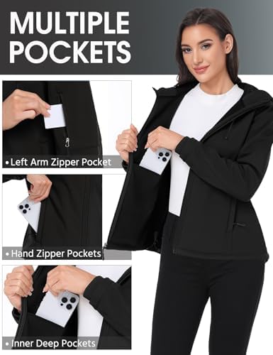 Vue 3 de Veste Softshell Femme Double