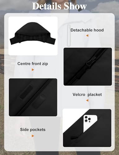 Vue 4 de Veste Impermeable Pour Femme