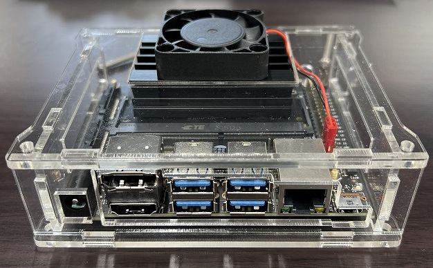 NVIDIA Jetson Nanoを冷却ファン付きアクリルケースに入れて