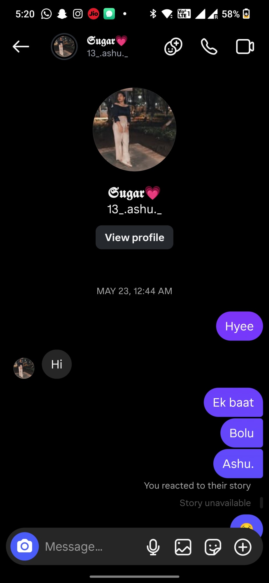 the first hello