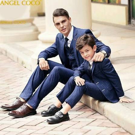 Dad and son combo suit sample
