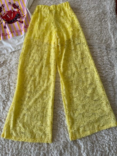 Maxipantalon amarillo 