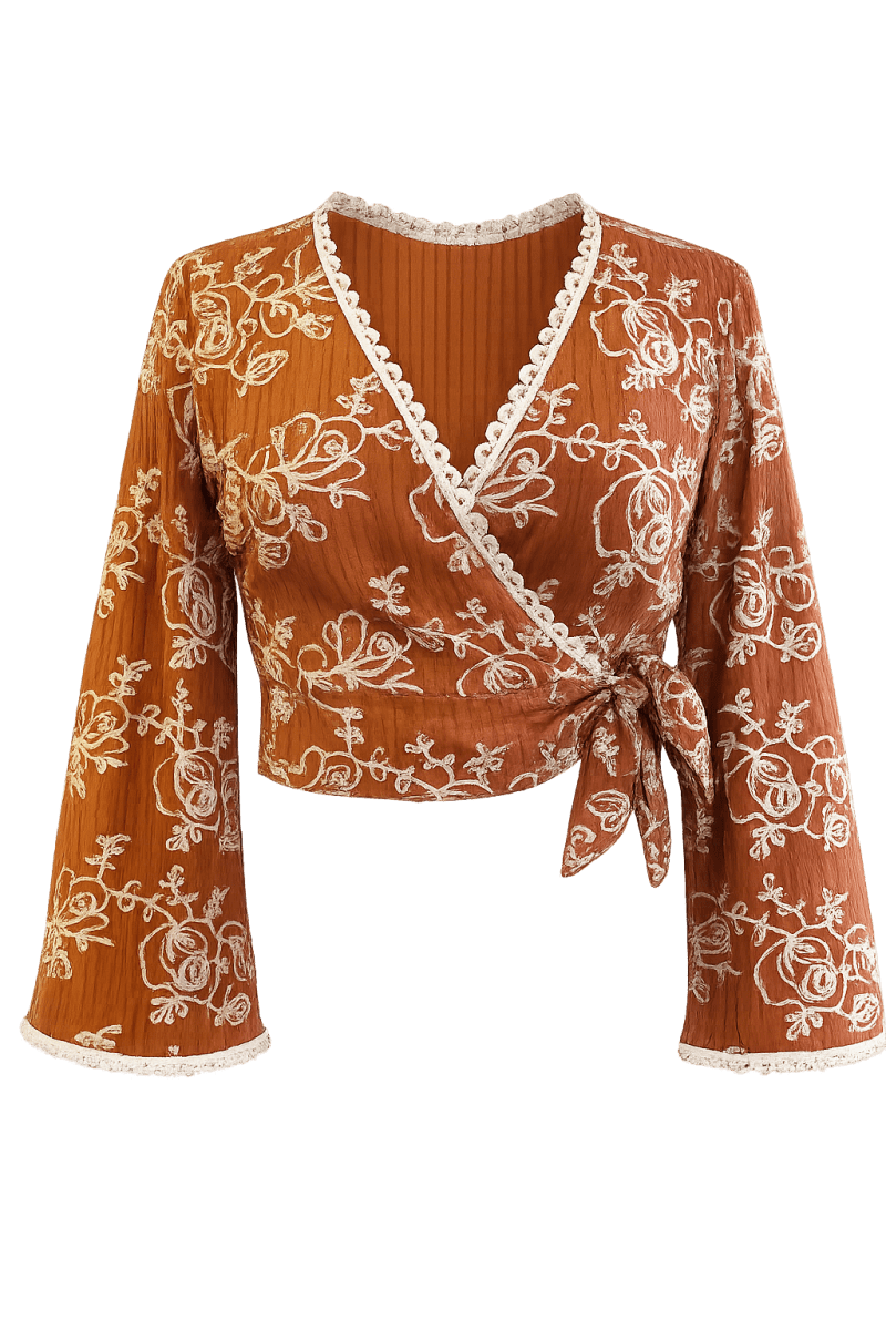 Blusa terracota larga