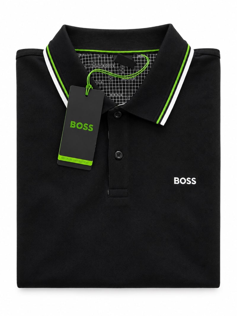 Boss cuello verde y blanco 
