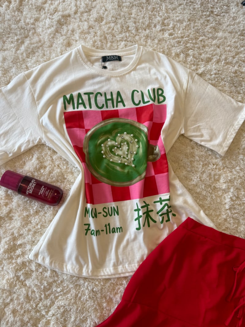 T-shirt matcha club 