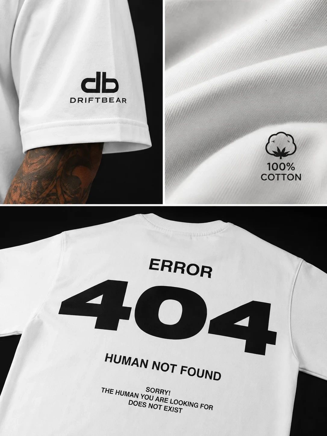DriftBear Error 404 Oversized Tee 3
