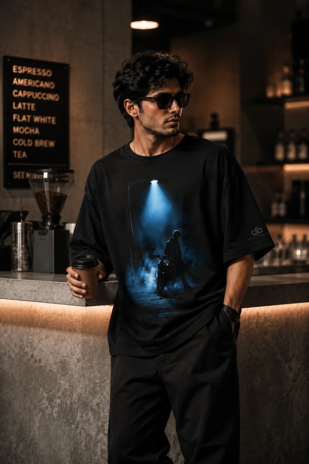DriftBear Midnight Rider Oversized Tee 6