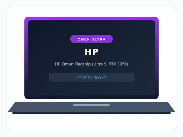 HP Omen Flagship Gaming Laptop, Intel Core Ultra 9 285H, 8GB RTX 5070 (32GB DDR5, 1TB SSD) 165Hz 2K WUXGA Display