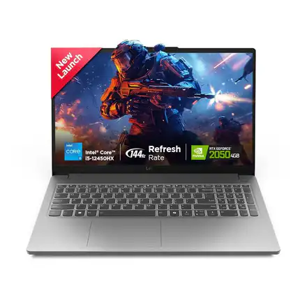 Lenovo LOQ Essential Intel Core i5 12th Gen 12450HX - (12 GB/512 GB SSD/Windows 11 Home/4 GB Graphics/NVIDIA GeForce RTX 2050) 83LK0031IN Gaming Laptop
