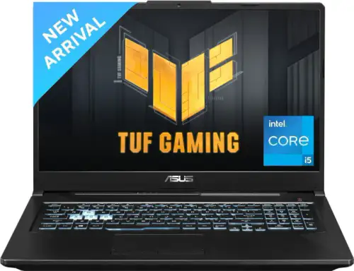 ASUS TUF Gaming F17 - AI Powered Gaming Intel Core i5 11th Gen 11400H - (16 GB/512 GB SSD/Windows 11 Home/4 GB Graphics/NVIDIA GeForce RTX 2050/165 Hz/70 W) FX706HF-NY040W Gaming Laptop