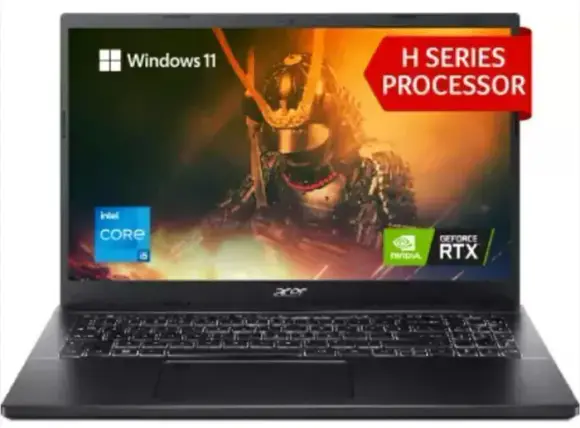 Acer Aspire 7 Intel Core i5 12th Gen 12450H - (16 GB + 16 GB Optane/512 GB SSD/Windows 11 Home/4 GB Graphics/NVIDIA GeForce RTX 2050/144 Hz/50 W) A715-76G-52H4/ A715-76G Gaming Laptop