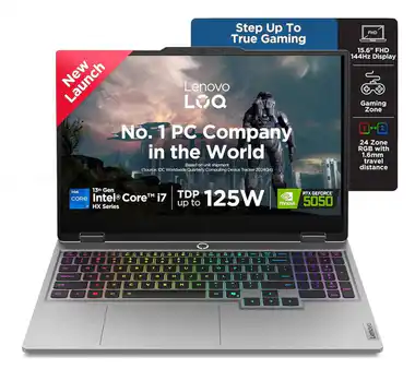 Lenovo LOQ 15IRX10 Intel Core i7-13700HX 16GB RAM 1TB SSD GeForce RTX 5060 8GB GDDR7 144Hz Gaming Laptop (83JE00U4IN)