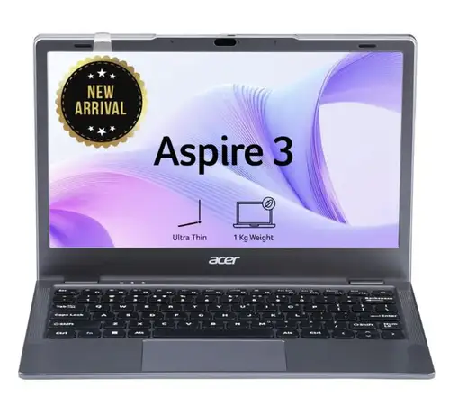 Acer Aspire 3 (2026), Intel Celeron Dual Core N4500 - (8 GB/256 GB SSD/Intel UHD Graphics/Windows 11 Home) Thin and Light Laptop/11.6" HD/Steel Grey/1.0 Kg/MS Office 2024
