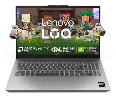 Lenovo LOQ 15ARP9 AMD Ryzen 7 7435HS 16GB RAM 512GB SSD GeForce RTX 4050 6GB GDDR6 144Hz Gaming Laptop (83JC0045IN)