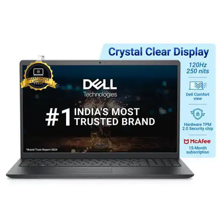 Dell 15 Thin &amp; Light Laptop, Intel Core i5-1235U Processor/16GB DDR4 + 512GB SSD/Intel UHD Graphics/15.6" (39.62cm) FHD Display/Win 11 + MSO'21/15 Month McAfee/Carbon Black/Spill Resistant KB/1.69kg