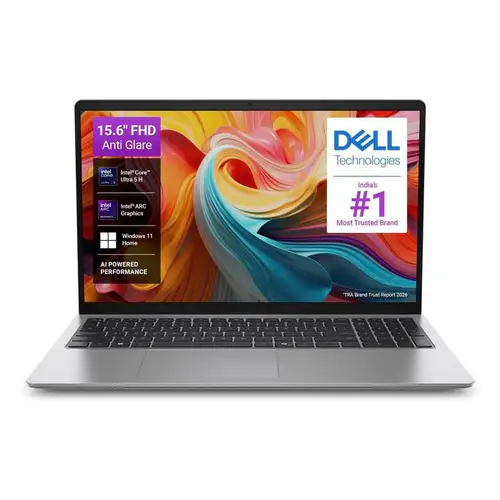 Dell 15 AI Powered Laptop, Intel Core Ultra 5 225H, 16GB DDR5 RAM, 512GB SSD, 15.6" FHD Anti-Glare Display, Intel Arc Graphics, Dedicated Copilot Key, Backlit Keyboard, Silver, Win11 Home + MSO H&amp;S'24