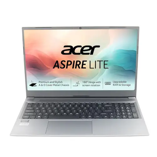 Acer Aspire Lite, AMD Ryzen 3-5400U, 8GB RAM/256GB SSD, Full HD IPS, 15.6"/39.62 cm, Windows 11 Home, Steel Gray, 1.59 KG, AL15-41, Metal Body, Premium Thin and Light Laptop